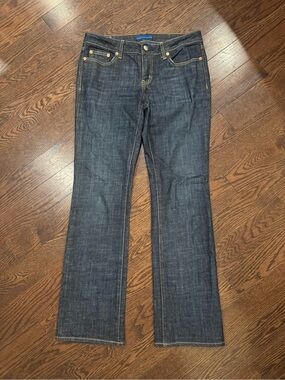 Martin + OSA Dark Wash Bootcut Jeans Size 28 Stretch Mid Rise 30” Inseam